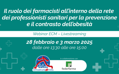 Il ruolo dei farmacisti all’interno della rete dei professionisti sanitari per la prevenzione e il contrasto dell’obesità